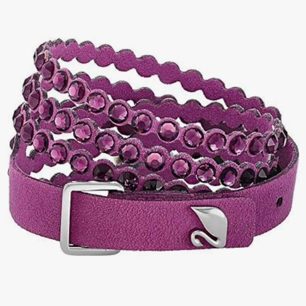Swarovski Swarovski Power 5511699 Purple Alcantara Fabric Bracelet